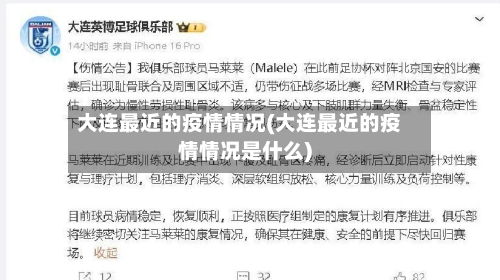 大连最近的疫情情况(大连最近的疫情情况是什么)-第3张图片